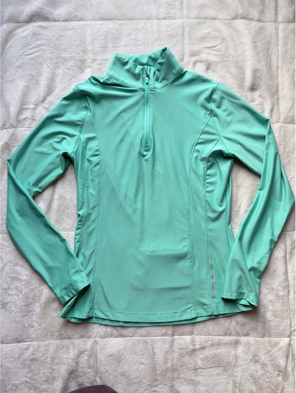 ASICS Mint Green 1/4 Zip Athletic Golf Pullover Women’s Size XS